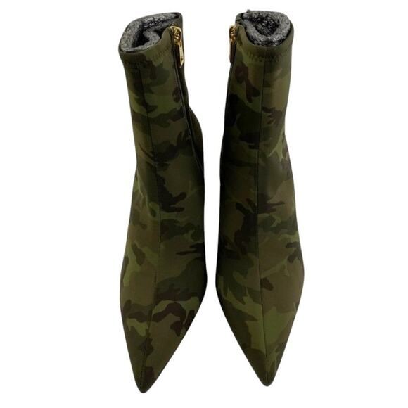 Good American Camouflage Pointed Toe Stiletto Neoprene Zipper Ankle Boot 6.5 NEW - Picture 3 of 8